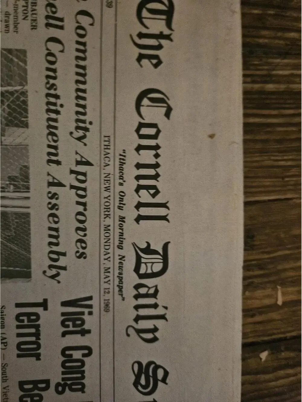 The Cornell Daily Sun Newspaper May 12, 1969 - Viet Cong hit Saigon
